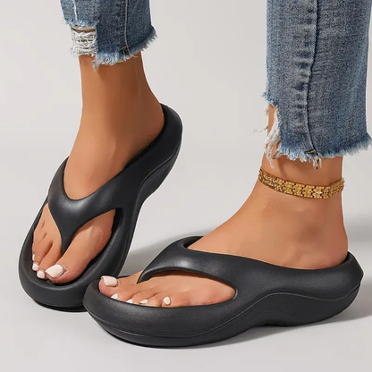 CMF Women Orthopedic Sandals Waterproof Arch-support Soft Airy Flip-flop Casual Summer