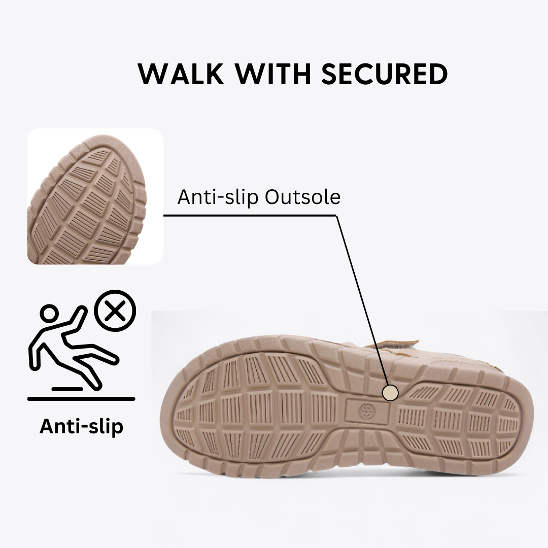 CMF Women Orthopedic Sandals Breathable Arch-support Cut-out Wedge Heels Casual Walk