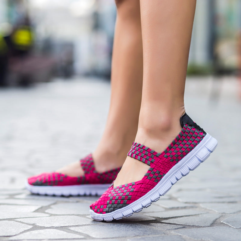 【New arrived】Elastic Belt Casual Women Shoes