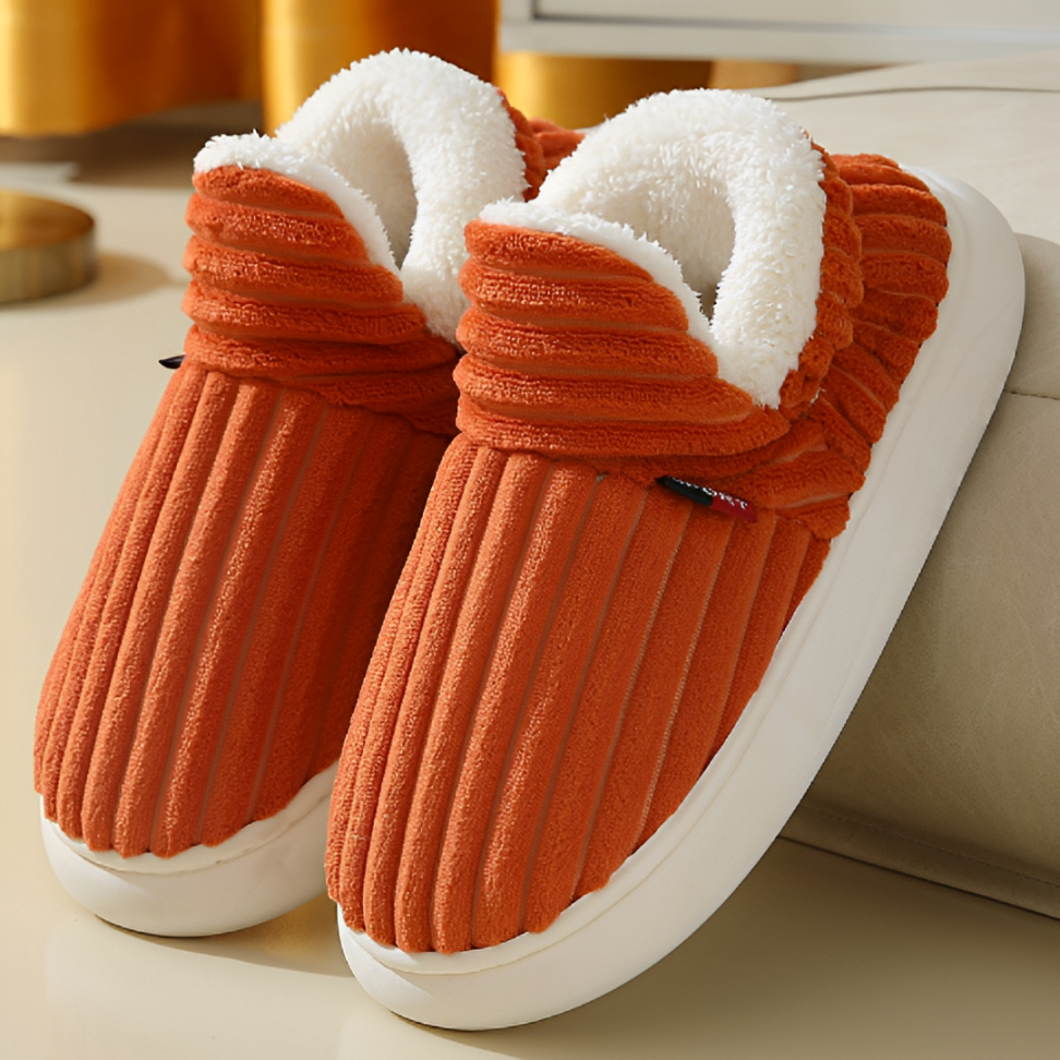 CMF Women Winter Slippers Extra Warm Comfortable Anti-skid Fuzzy Indoor Cotton Ankle