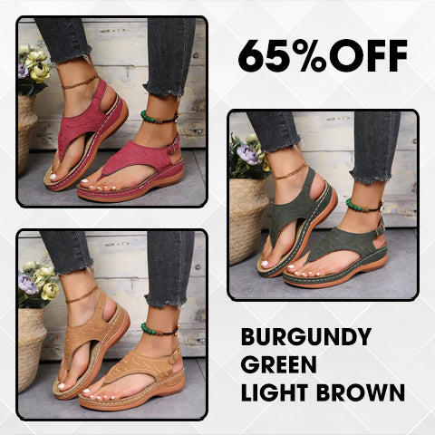 🔥Last Day Promotion 70% OFF🔥 Leather Orthopedic Arch Support Sandals Diabetic Walking Sandals