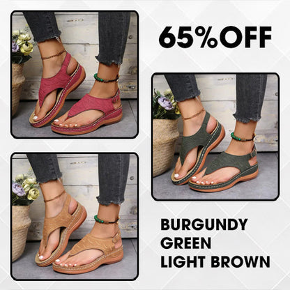 🔥Last Day Promotion 70% OFF🔥 Leather Orthopedic Arch Support Sandals Diabetic Walking Sandals