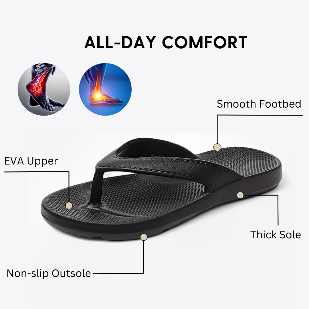 CMF Women Summer Sandals Waterproof Flip-flops Comfortable EVA Slippers Summer Beach Walking