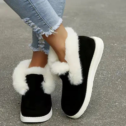 🔥Last Day 60% OFF🔥 Shoes Keep Warm This Winter: Women's Faux Fur Lined Boots