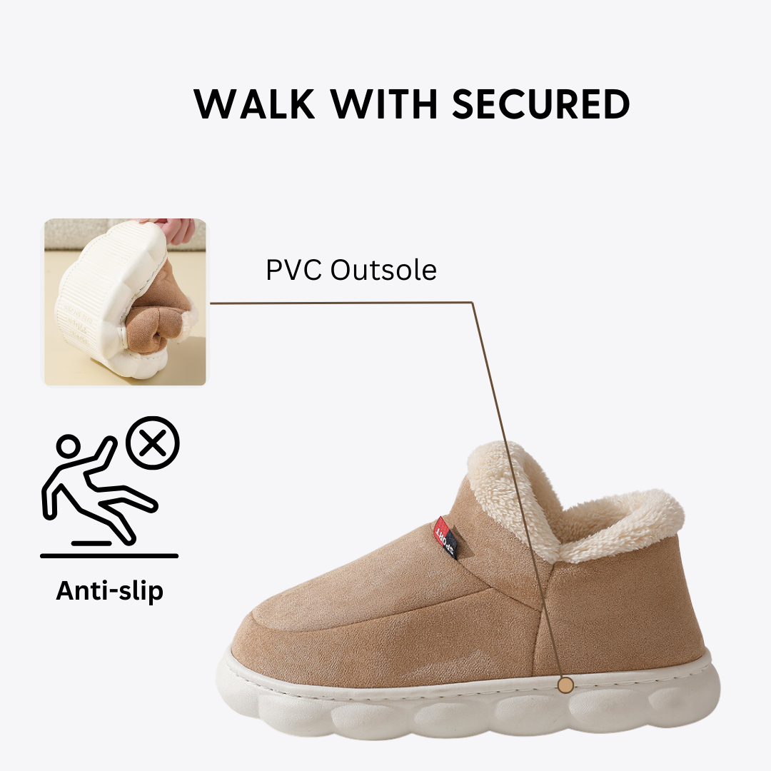 CMF Women Winter Boots Warm Comfortable Fur Lining Non-slip Cushioned Indoor Outdoor