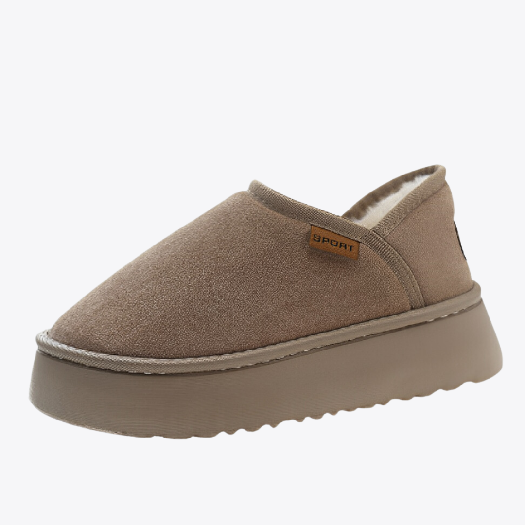 CMF Women Indoor Slippers Super Warm Comfortable Plush Anti-slip Suede Outdoor Winter Boots
