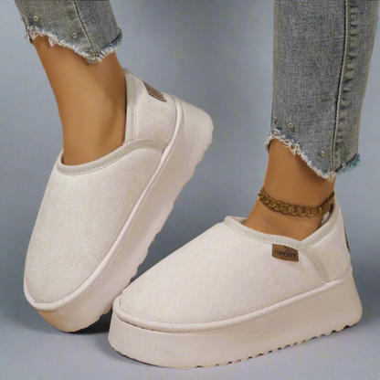 CMF Women Indoor Slippers Super Warm Comfortable Plush Anti-slip Suede Outdoor Winter Boots