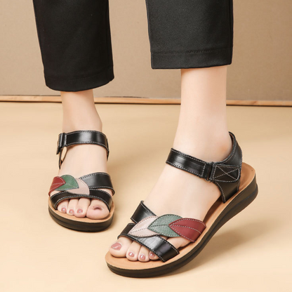CMF Women Sandals Massage Particles Soft Leather Breathable Summer