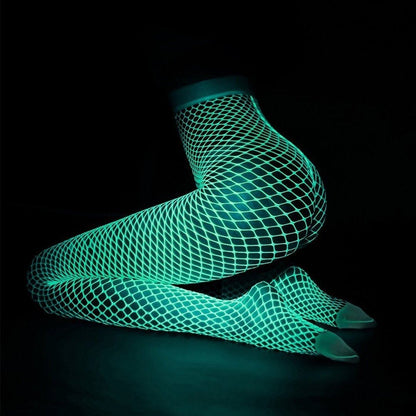 [#1 TRENDING SUMMER 2023] Midnight Seduction Luminous Fishnet Stockings
