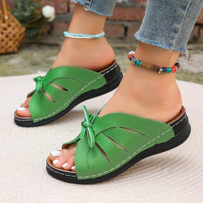 Women's Comfort Bowtie Slide Sandals