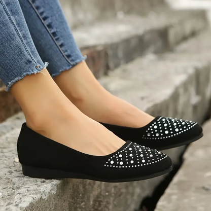 🔥Last Day 60% OFF -Women's Rhinestone Flat Shoes-Buy 2 Free Shipping