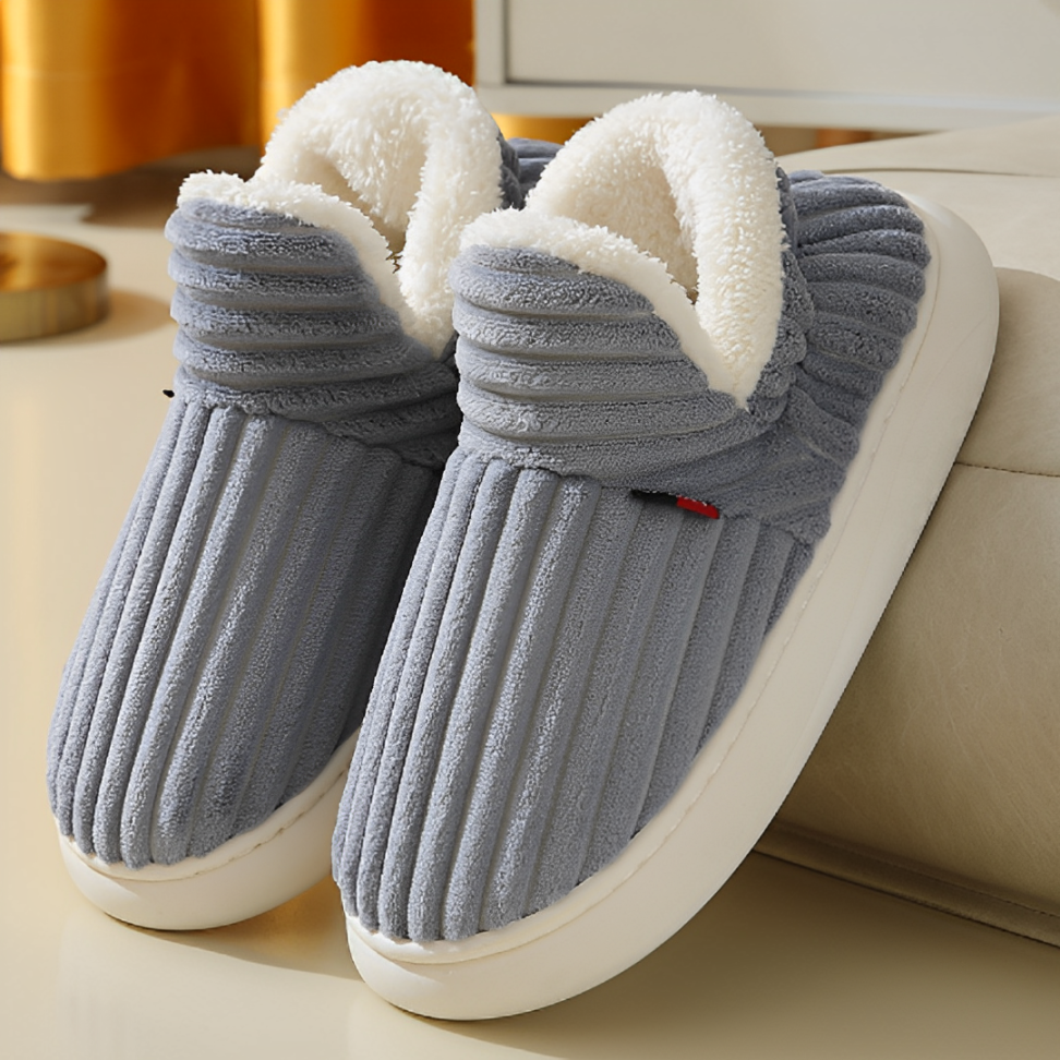 CMF Women Winter Slippers Extra Warm Comfortable Anti-skid Fuzzy Indoor Cotton Ankle
