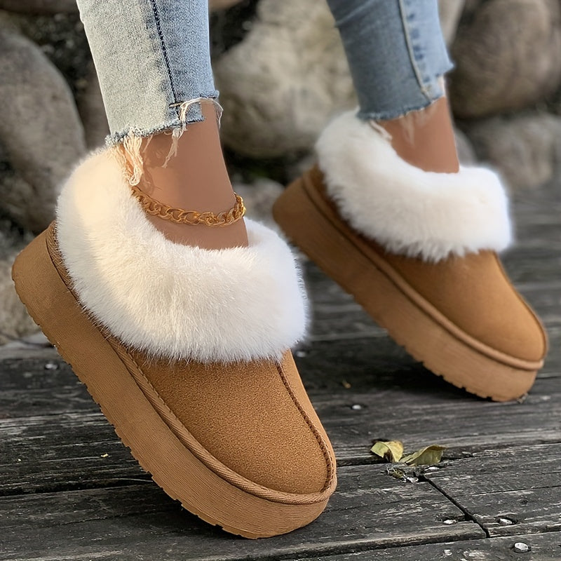 🔥Last Day 50% OFF -Women's Plush Lined Furry Snow Boots-Buy 2 Free Shipping