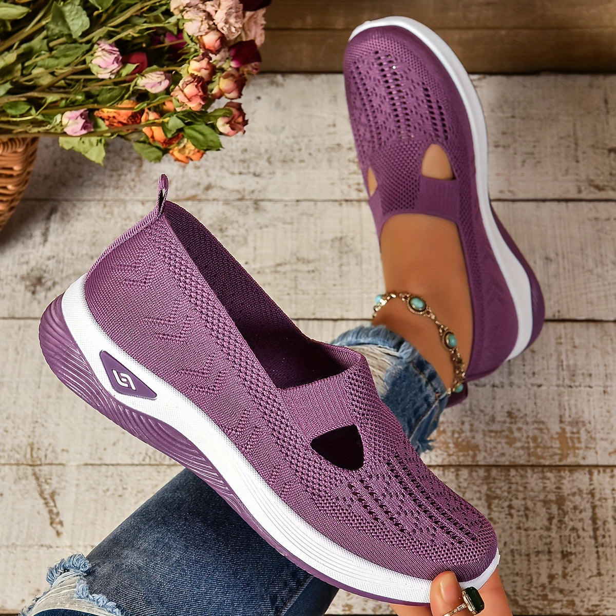 2026 Women Breathable Flats Orthopaedic Slip On Shoes