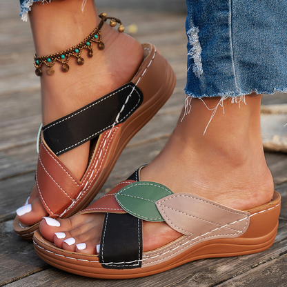 CMF Women Sandals Arch Support Comfortable Lightweight Soft-cushioned Sole Slip-on Retro Summer
