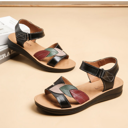 CMF Women Sandals Massage Particles Soft Leather Breathable Summer