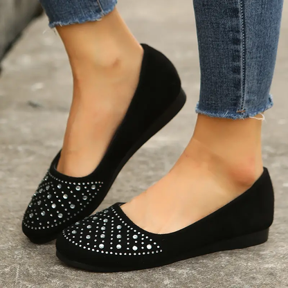 🔥Last Day 60% OFF -Women's Rhinestone Flat Shoes-Buy 2 Free Shipping