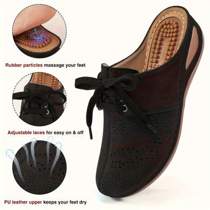Women's Hollow Wedge Mules