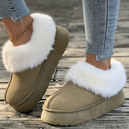 🔥Last Day 50% OFF -Women's Plush Lined Furry Snow Boots-Buy 2 Free Shipping