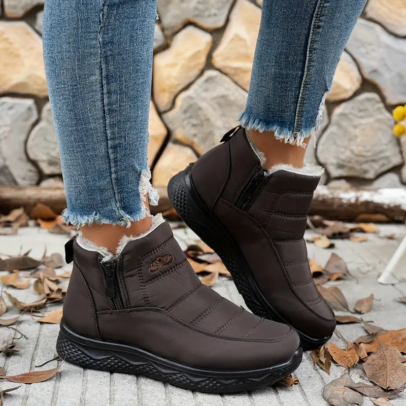 Women’s Waterproof Winter Boots – Thick Warm Lining, Anti-Skid Sole | Perfect Snow Boots for Women