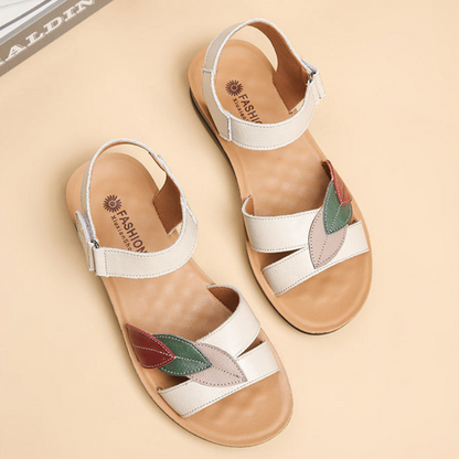 CMF Women Sandals Massage Particles Soft Leather Breathable Summer