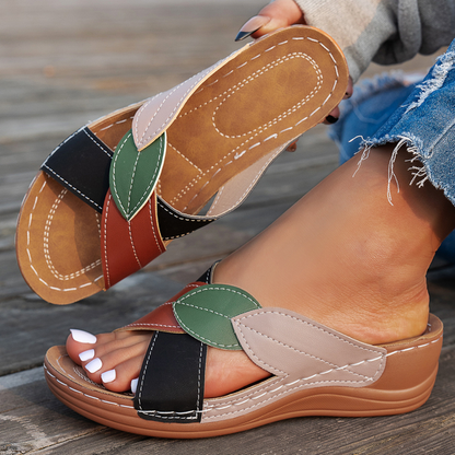 CMF Women Sandals Arch Support Comfortable Lightweight Soft-cushioned Sole Slip-on Retro Summer