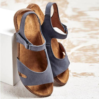Comfy Magic Tape Sandals Soft Sole Flat Sandals