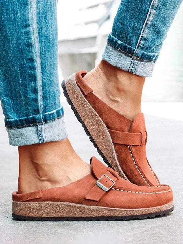 🔥 Last Day Promotion 60% OFF - WOMEN SOFT SOLE CASUAL COMFY LEATHER SLIP ON SANDALS