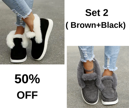 🔥Last Day 60% OFF🔥 Shoes Keep Warm This Winter: Women's Faux Fur Lined Boots