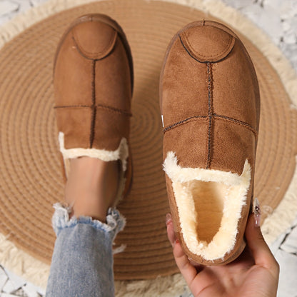 🔥Last Day 50% OFF -Fur Lined Thermal Soft Thick Sole Snow Shoes-Buy 2 Free Shipping