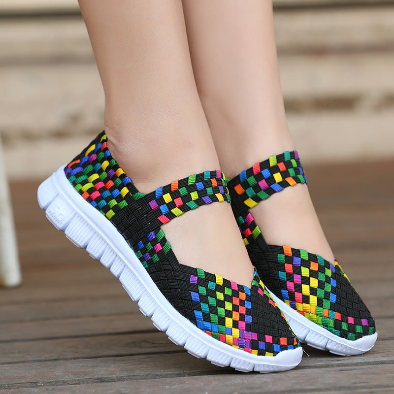 【New arrived】Elastic Belt Casual Women Shoes