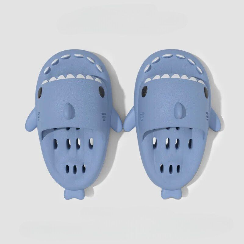 CMF Women Home Slippers Cute Shark Hollow Out Sole Waterproof Non-slip Home Slides
