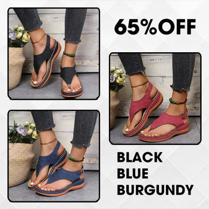 🔥Last Day Promotion 70% OFF🔥 Leather Orthopedic Arch Support Sandals Diabetic Walking Sandals