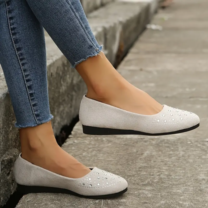 🔥Last Day 60% OFF -Women's Rhinestone Flat Shoes-Buy 2 Free Shipping