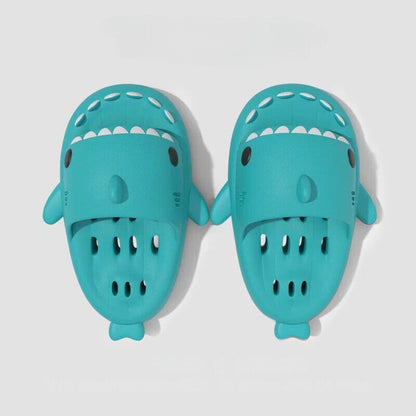 CMF Women Home Slippers Cute Shark Hollow Out Sole Waterproof Non-slip Home Slides