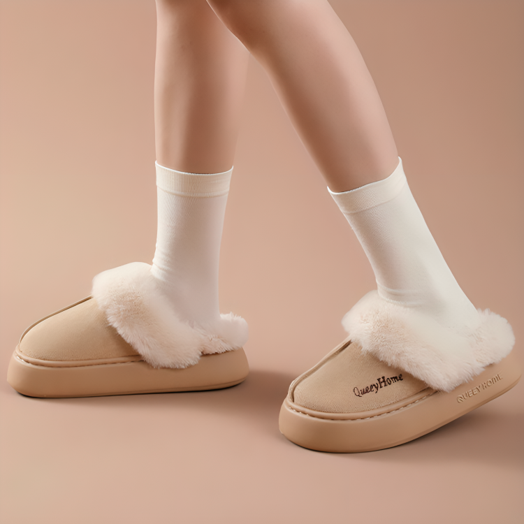 CMF Women Winter Slippers Comfortable Soft Fur Anti-skid Cozy Indoor Shoes