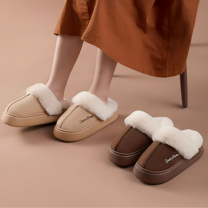 CMF Women Winter Slippers Comfortable Soft Fur Anti-skid Cozy Indoor Shoes