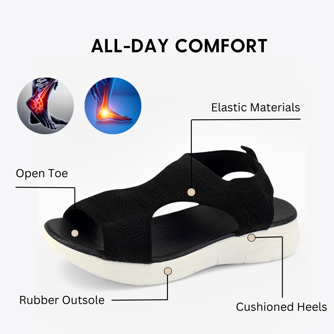 CMF Women Orthopedic Sandals Breathable Arch-support Open-toe Mesh Leisure Summer