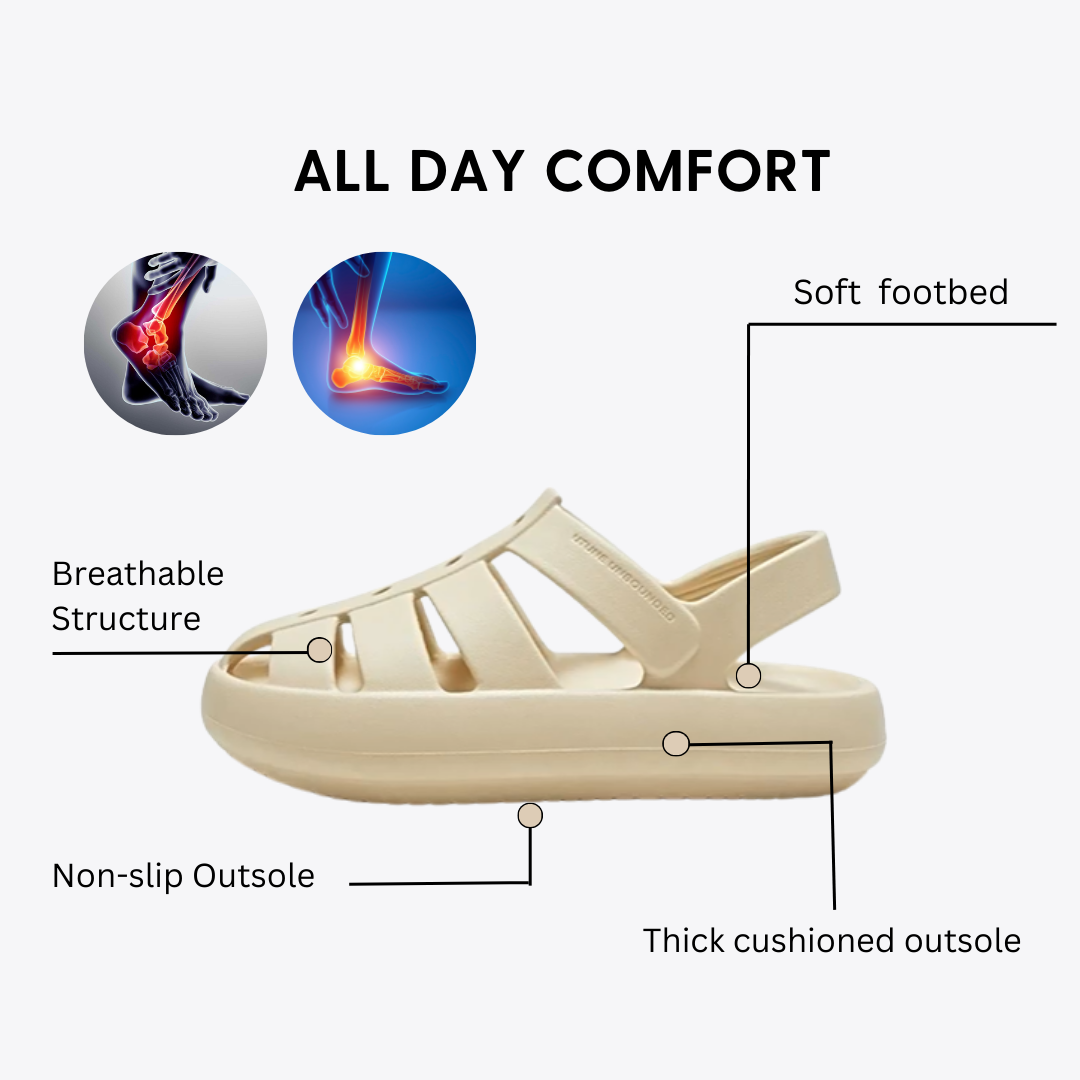 CMF Women Sandals Outdoor Breathable Support Non-slip Thick Cushion Roman