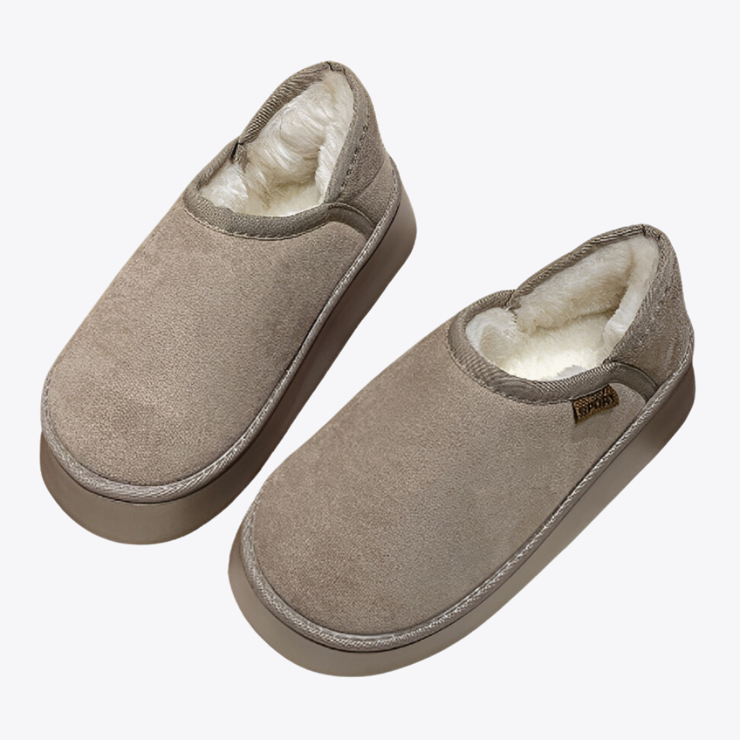 CMF Women Indoor Slippers Super Warm Comfortable Plush Anti-slip Suede Outdoor Winter Boots
