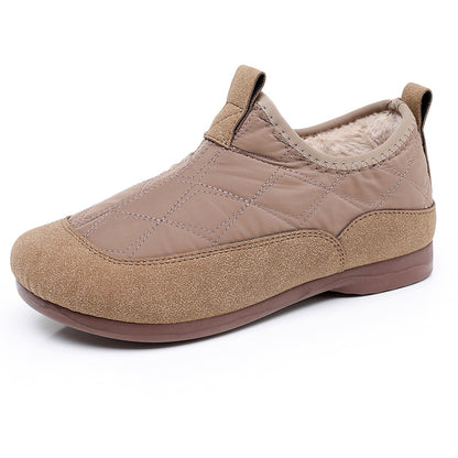 Women’s Winter Slip-On Warm Shoes – Soft Sole, Plush Lined, Comfortable Casual Cotton Shoes for Cold Weather