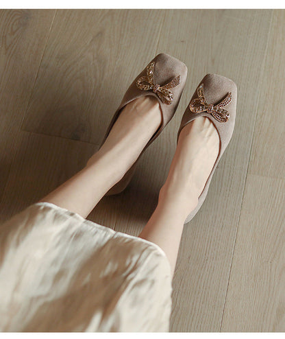 Rhinestone Bow Elegant Shoes