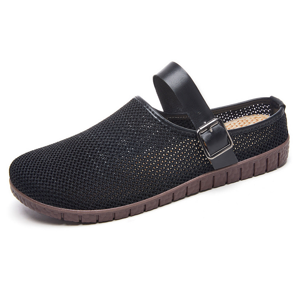 Women’s Breathable Knit Slip-On Flats – Lightweight Summer Comfort Shoes