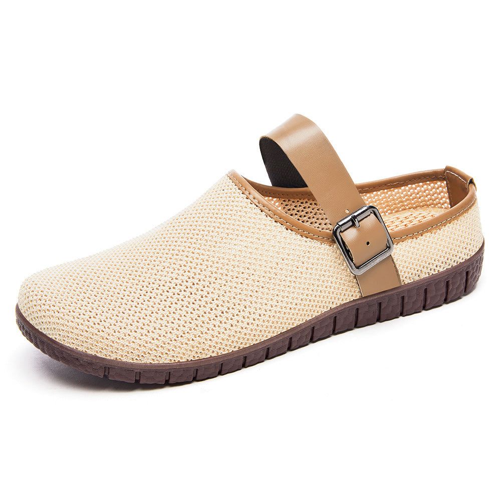 Women’s Breathable Knit Slip-On Flats – Lightweight Summer Comfort Shoes