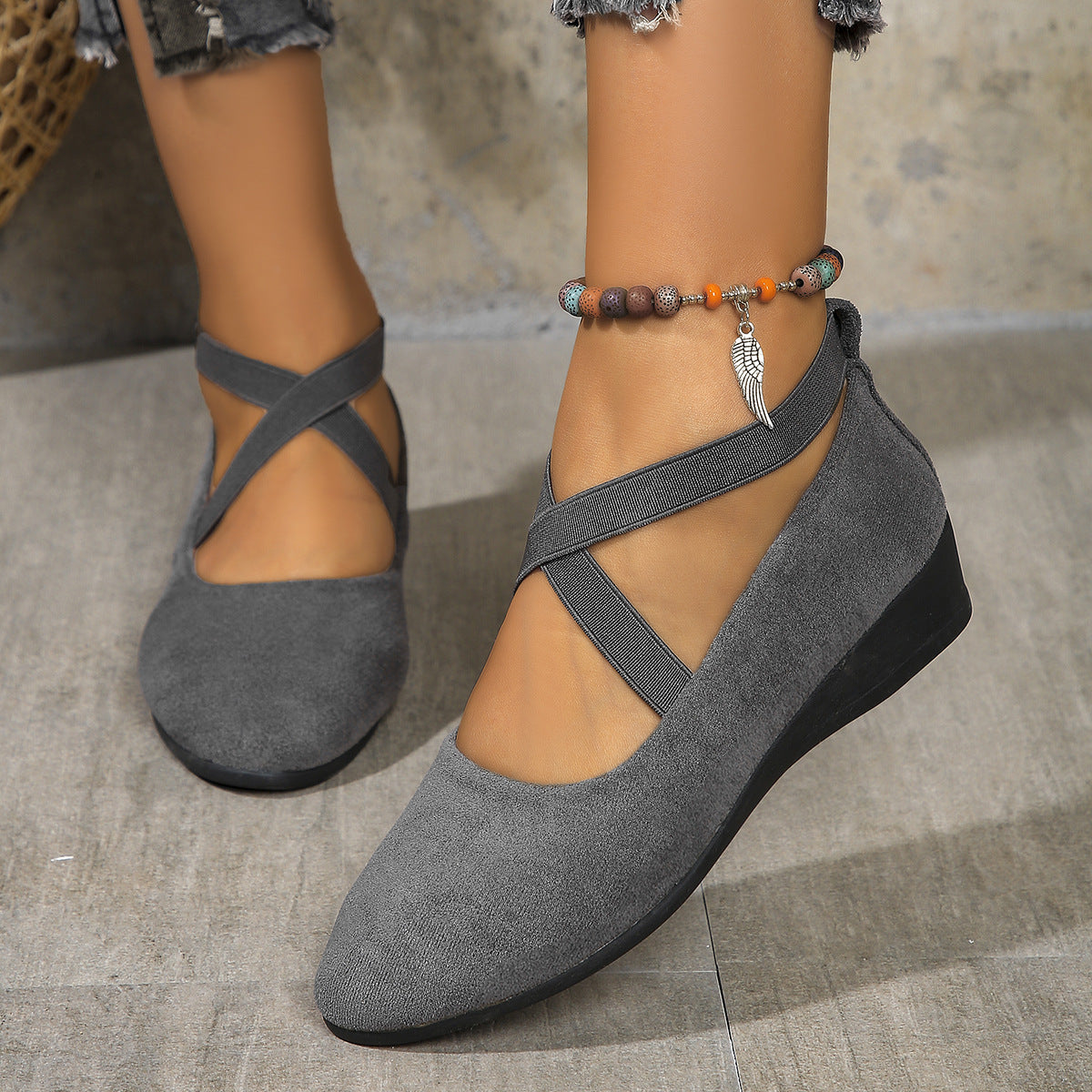Women’s Platform Wedge Walking Shoes – Easy Fit for Travel & Daily Wear