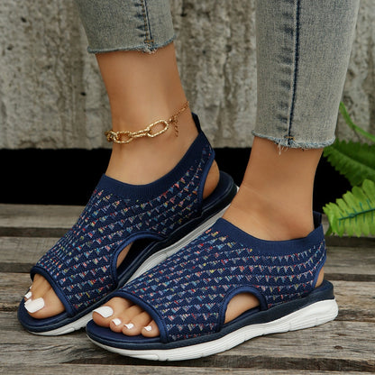 2023 Premium Elastic Mesh Knitted Orthotic Sandals [Limited time offer: Buy 2 Save More 15%]