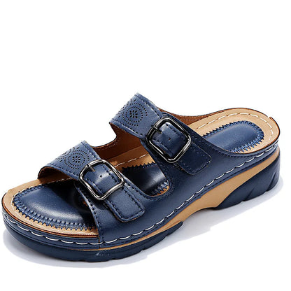 CMF Orthopedic Women Sandals Thick Sole Leather Comfort Summer