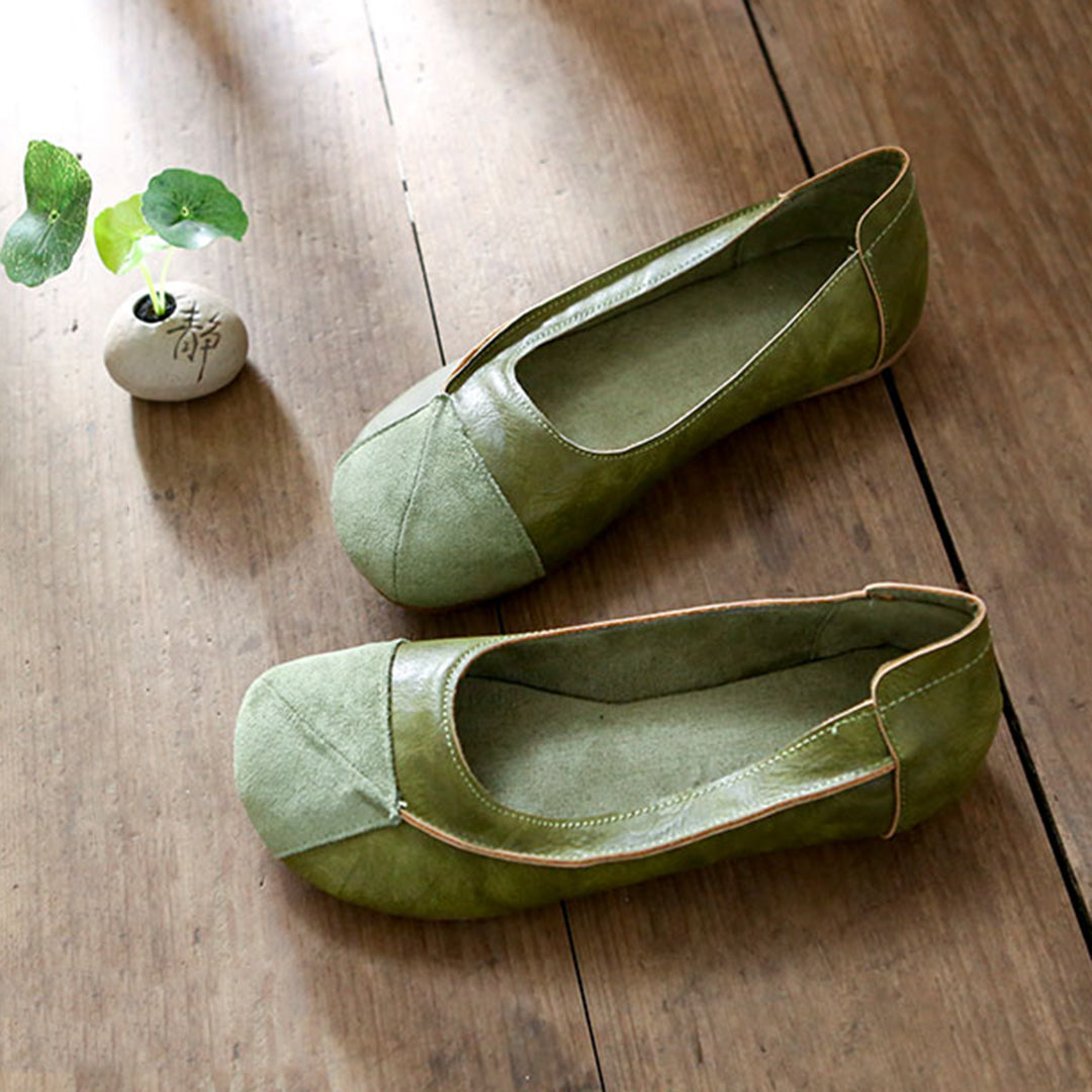 Women's Comfortable Handmade Slip-On Casual Leather Shoes