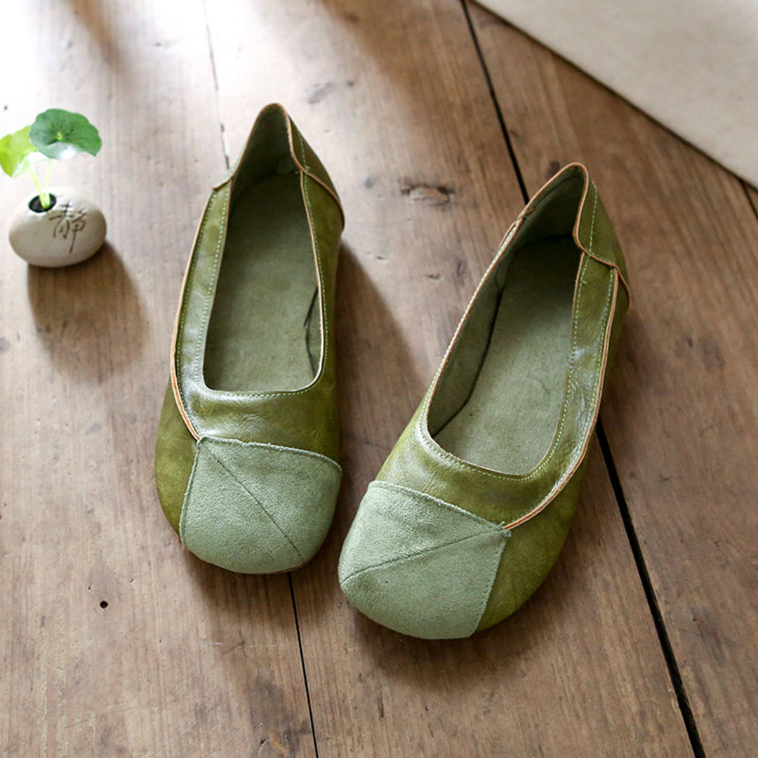 Women's Comfortable Handmade Slip-On Casual Leather Shoes