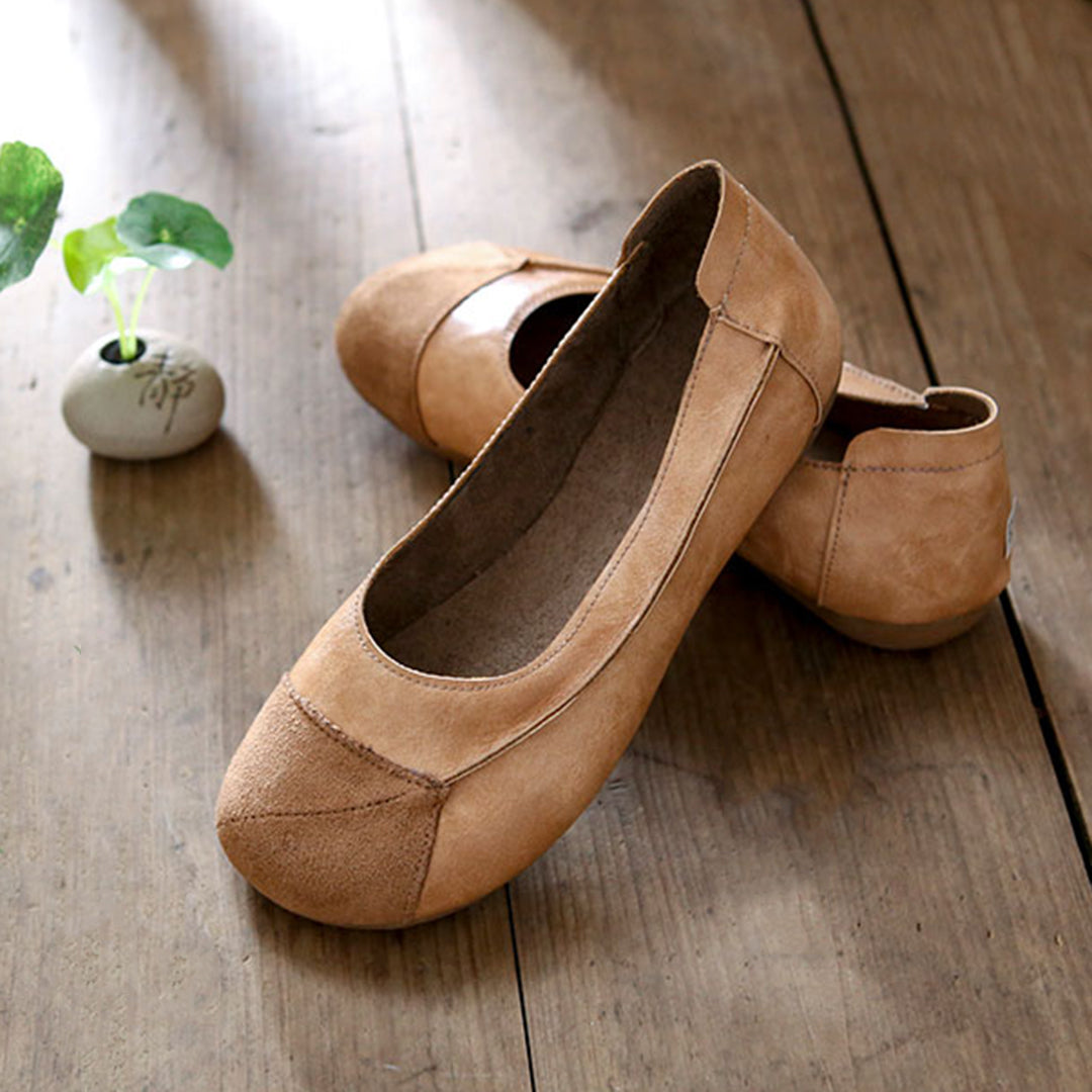 Women's Comfortable Handmade Slip-On Casual Leather Shoes